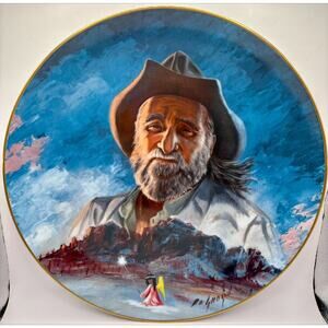 Vintage De Grazia The Superstition Mountain Decorative Plate #7886 of 10,000